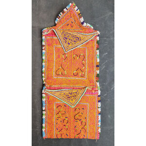 Kuchi Embroidered Pouch Wallet Central Asian Handmade Multi-Color Beads